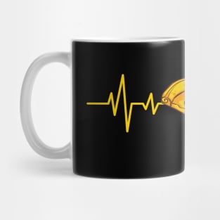 Cute Pizza Design Heartbeat Pizza Lovers Mug